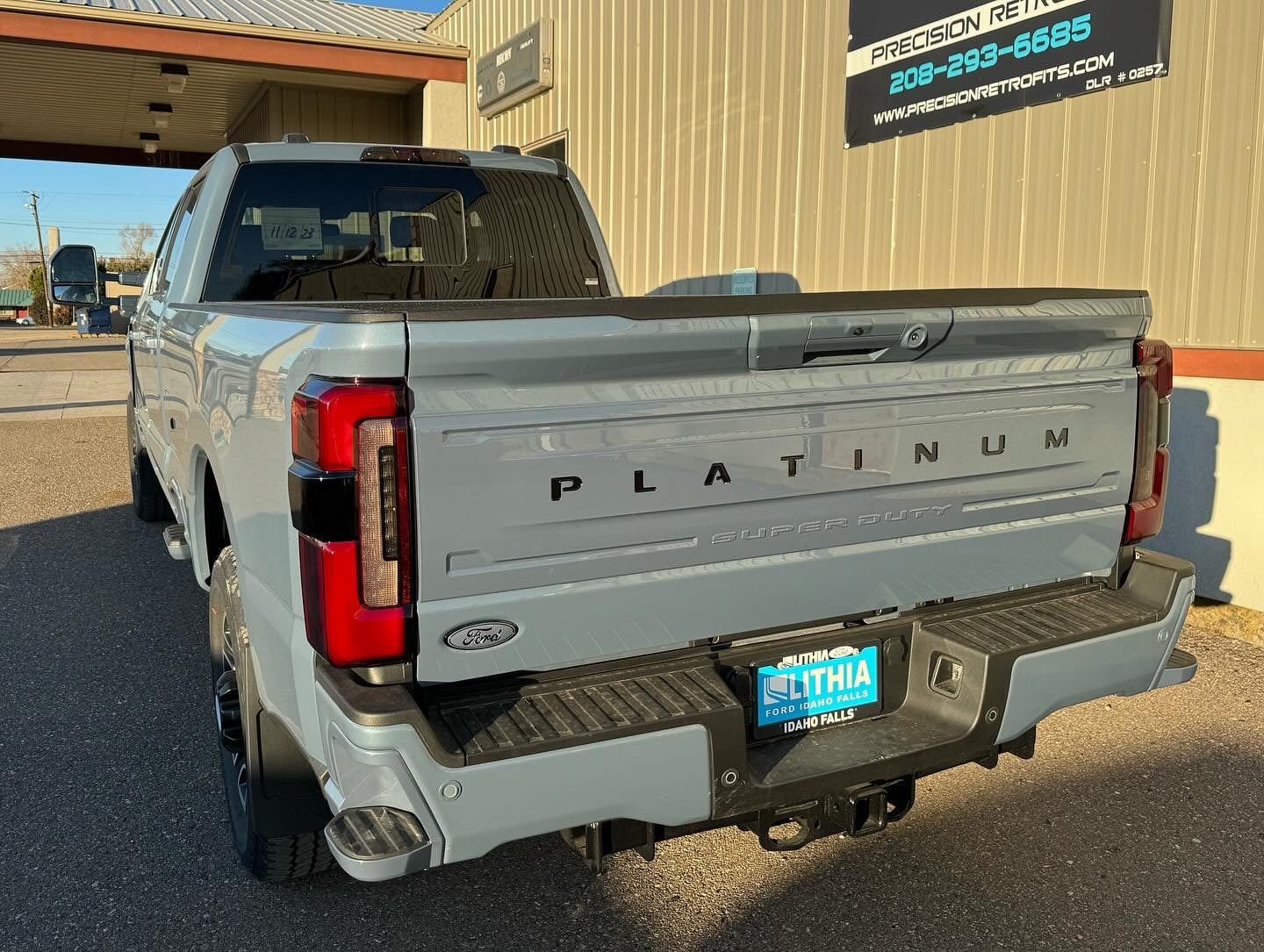2023 - 2025 Super Duty Painted PLATINUM Tailgate Applique - Precision Retrofits