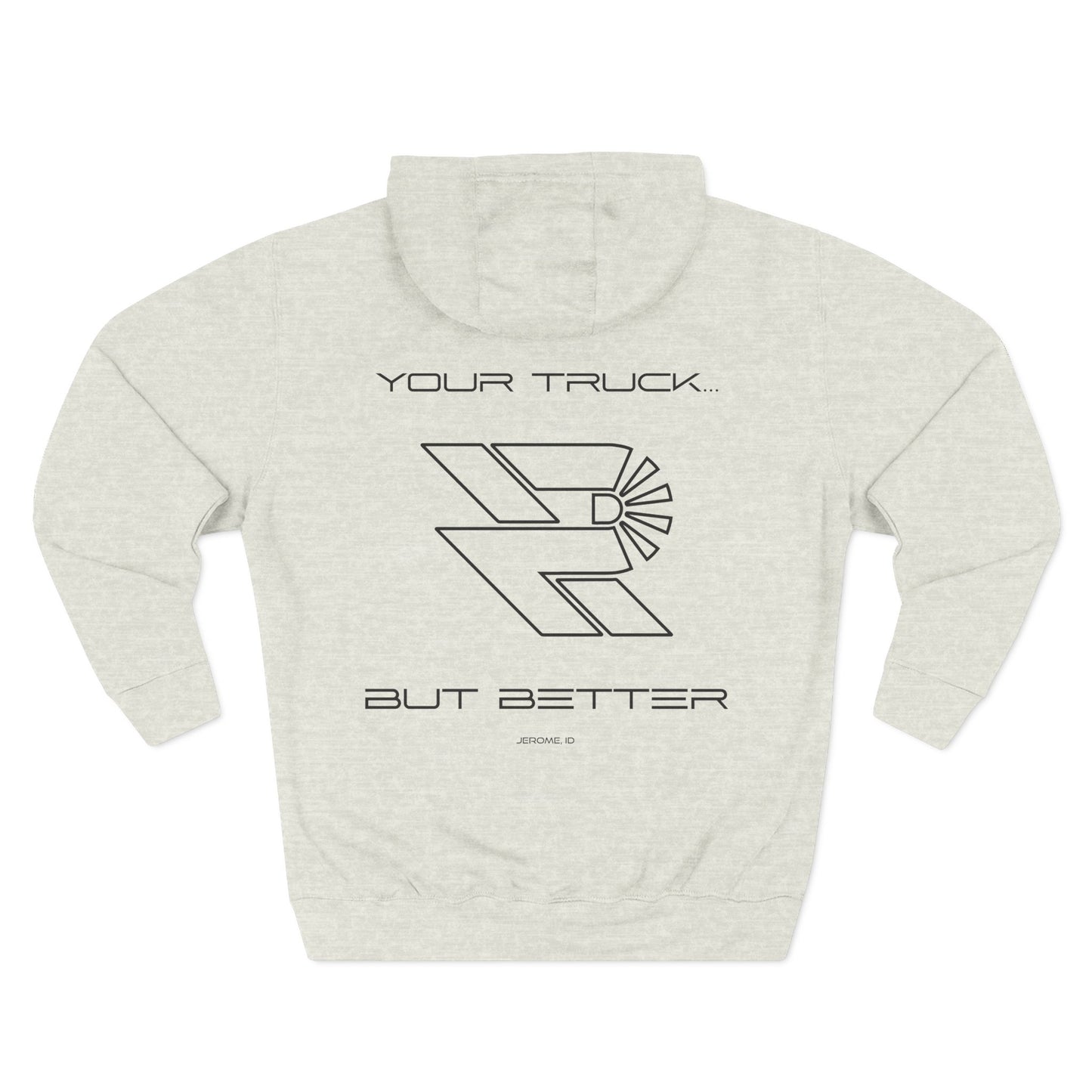 ...BETTER Three-Panel Fleece Hoodie - Precision Retrofits