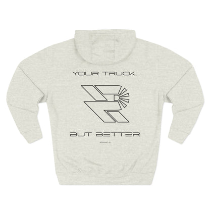 ...BETTER Three-Panel Fleece Hoodie - Precision Retrofits