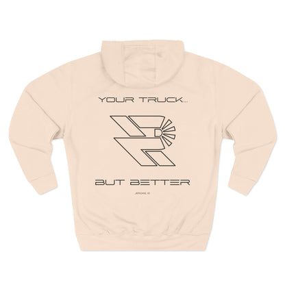 ...BETTER Three-Panel Fleece Hoodie - Precision Retrofits
