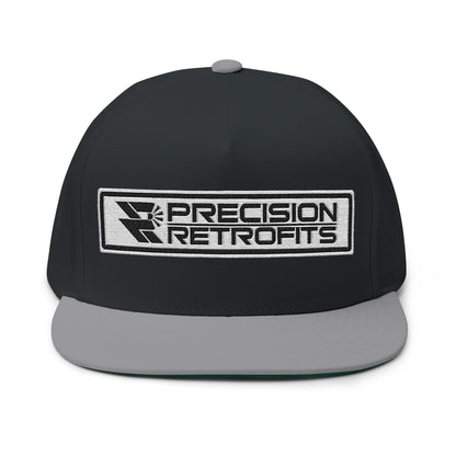 Embroidered Snapback Flat Bill Cap - Precision Retrofits