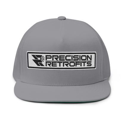 Embroidered Snapback Flat Bill Cap - Precision Retrofits