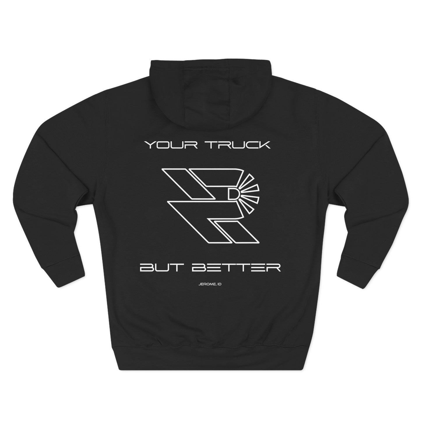 ...BETTER Three-Panel Fleece Hoodie - Precision Retrofits