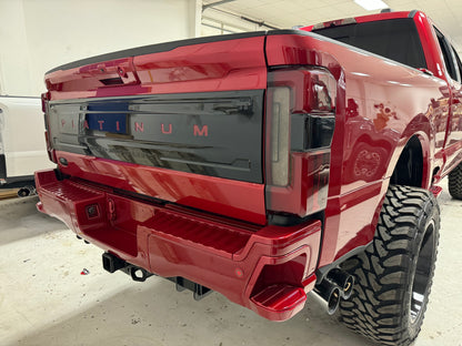 2023 - 2025 Super Duty Painted PLATINUM Tailgate Applique - Precision Retrofits