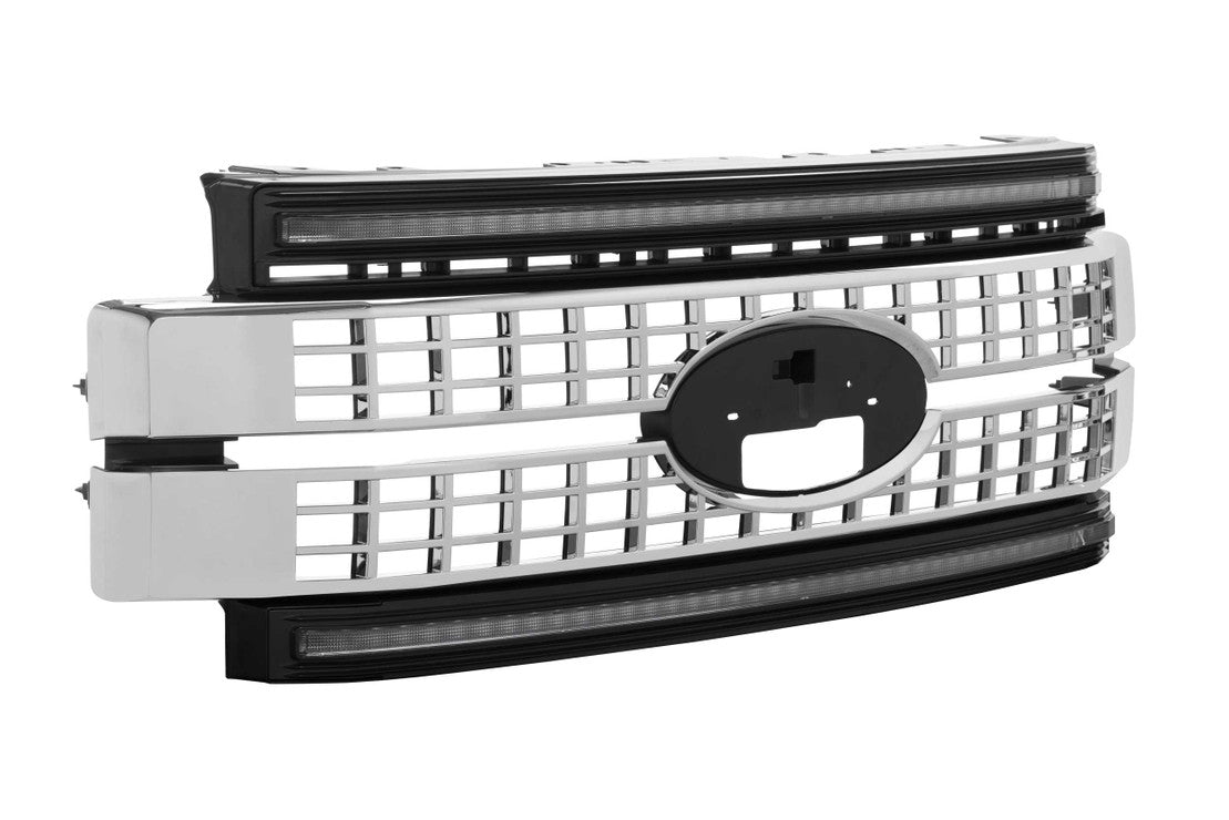 FORD SUPER DUTY (17-19): MORIMOTO XBG LED DRL GRILLE - Precision Retrofits