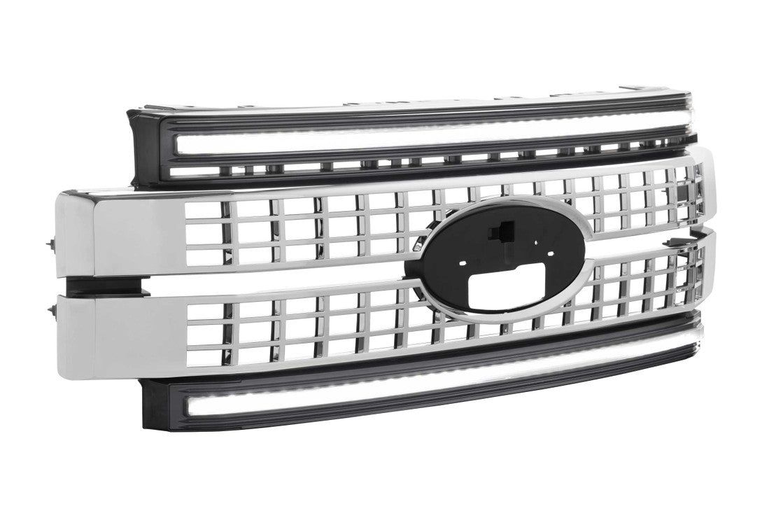 FORD SUPER DUTY (17-19): MORIMOTO XBG LED DRL GRILLE - Precision Retrofits