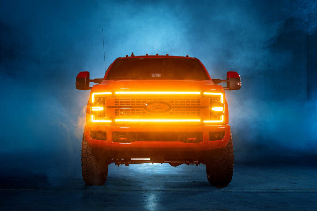 FORD SUPER DUTY (17-19): MORIMOTO XBG LED DRL GRILLE - Precision Retrofits