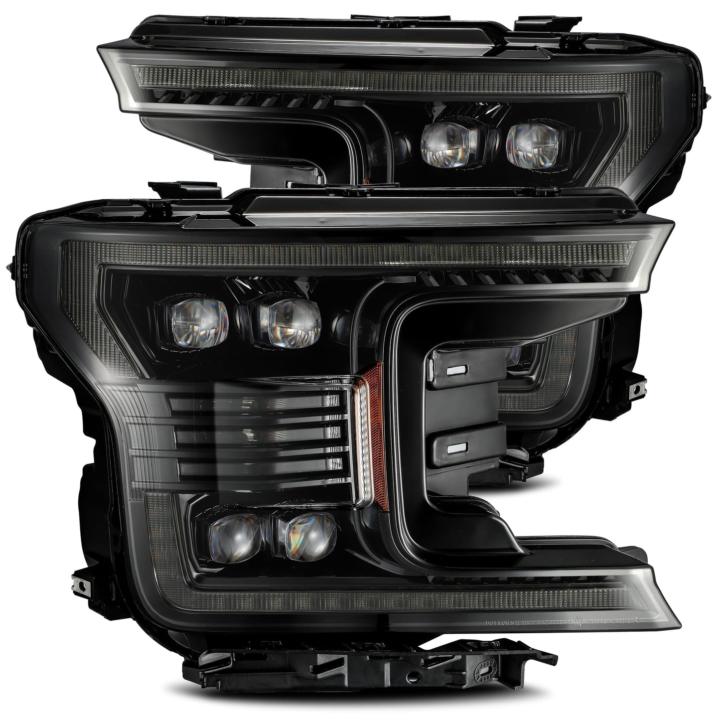 18-20 F-150 NOVA-Series LED Projector Headlights (Mid-Night Black) - Precision Retrofits