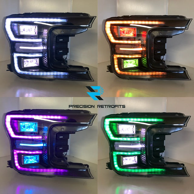 2018 and up F-150 LED Headlight Retrofit - Precision Retrofits